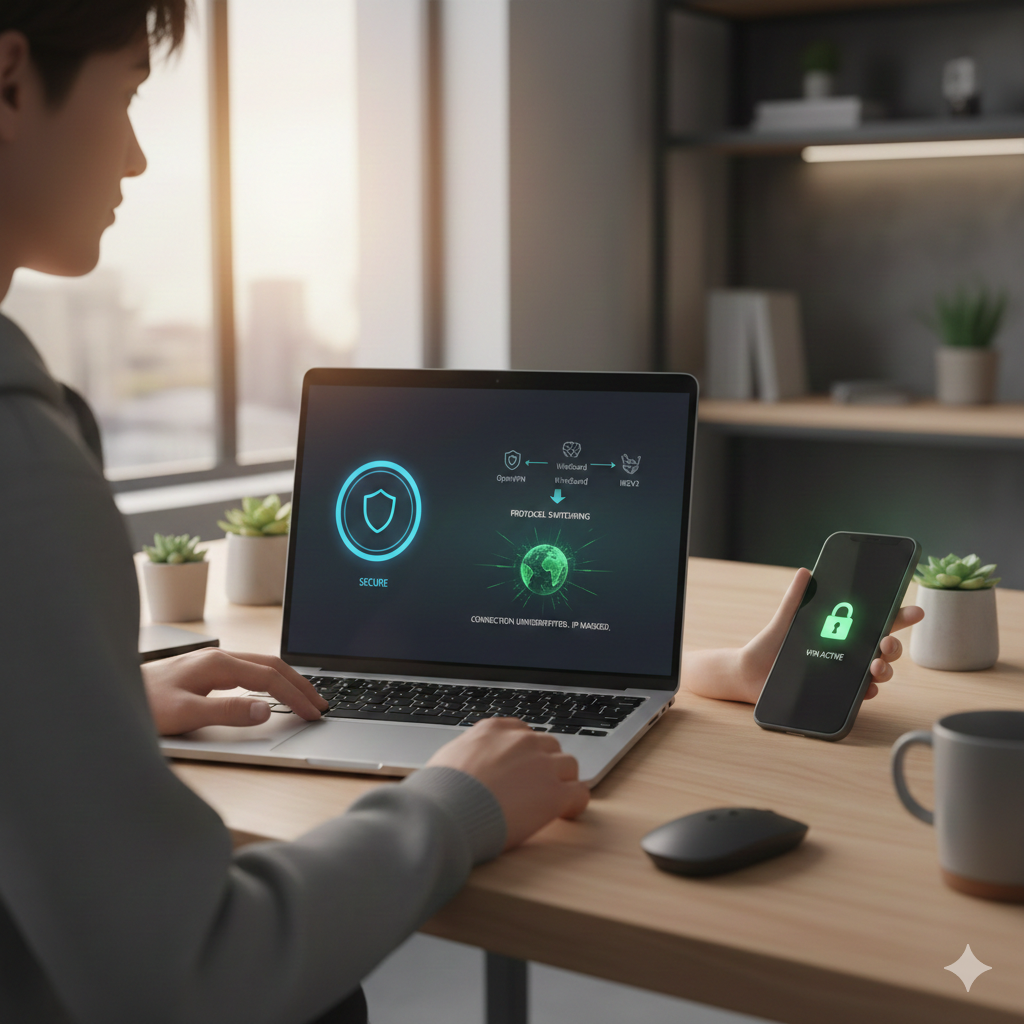 راهنمای تعویض پروتکل VPN به‌صورت امن و بدون قطعی اینترنت